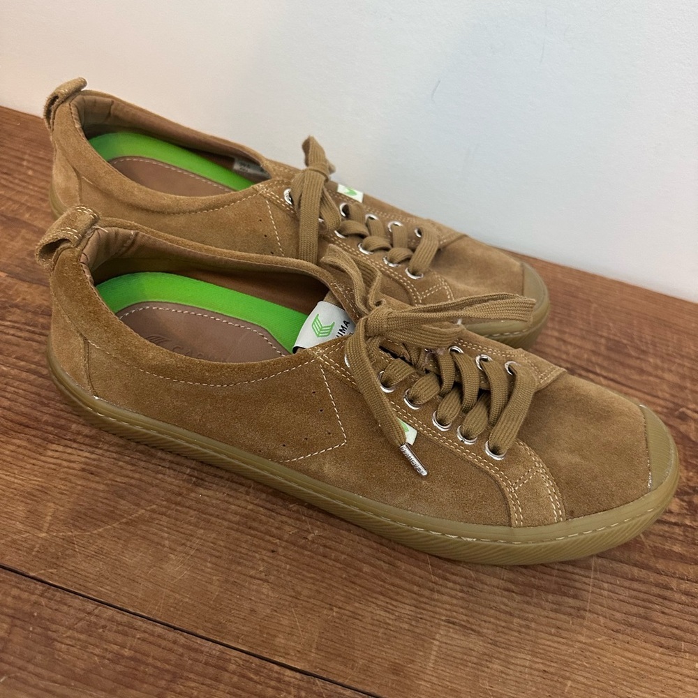 Unisex brown suede Cariuma Skate board Sneakers - Picture 7 of 9